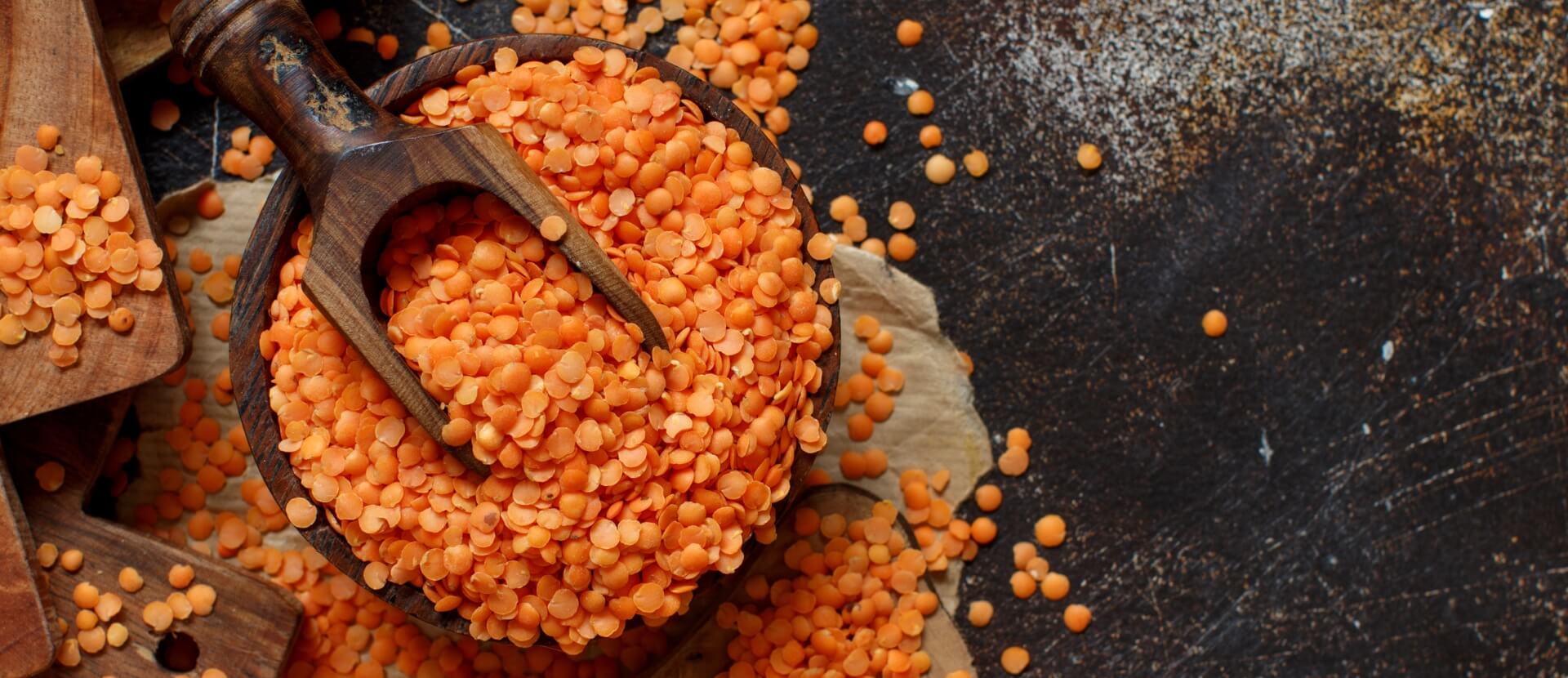 Split red lentils